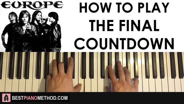 HOW TO PLAY - Europe - The Final Countdown (Piano Tutorial Lesson) смотреть онлайн