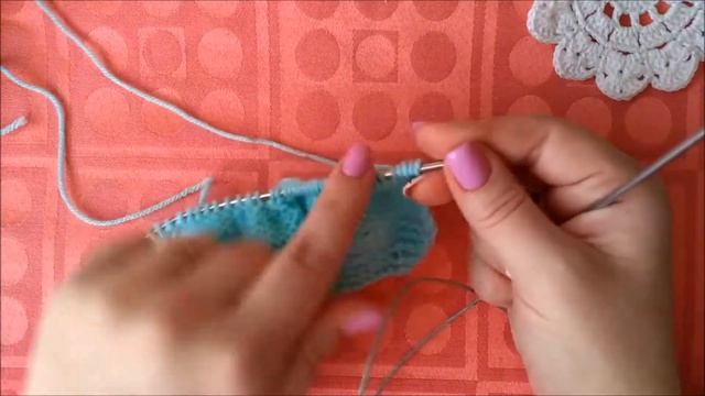 пинетки на двух спицах для медвежонка. смотреть онлайн