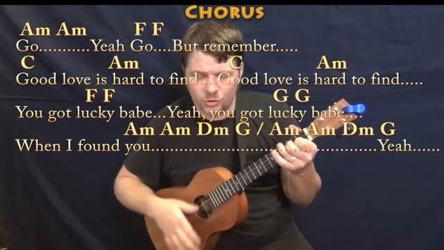 You Got Lucky (Tom Petty) Bariuke Cover Lesson in Am with Chords/Lyrics смотреть онлайн