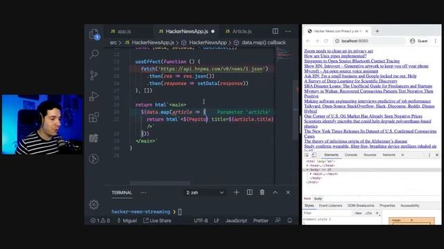 Hacker News con Preact, ESModules y sin Webpack смотреть онлайн