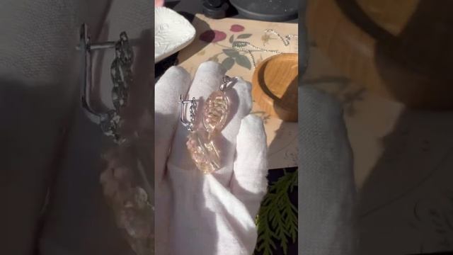 Earrings with real small ozothamnus flowers смотреть онлайн