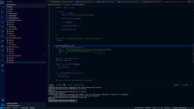 Golang Code - Redis Integration with RabbiMQ смотреть онлайн