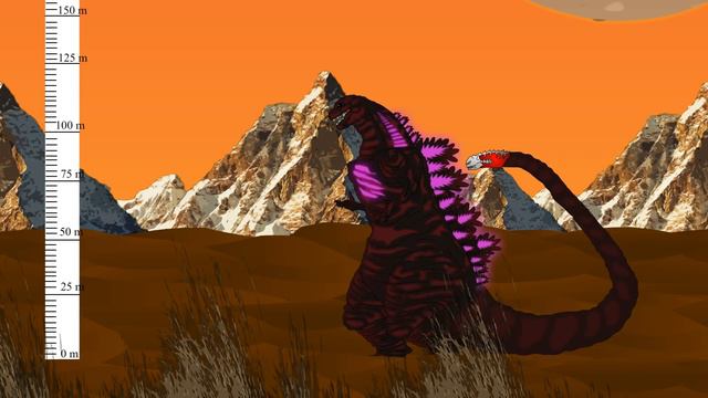 Monsters Size Comparison 1 - Kong, King Ghidorah, M.U.T.O, Skull crawler | PANDY Animation 5 смотреть онлайн
