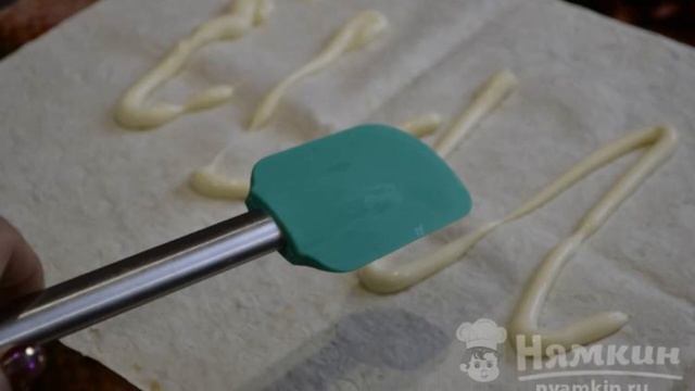 Lavash appetizer with carrots and cheese смотреть онлайн