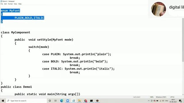 # video 150 # Concepts of JAVA Programming - enum example смотреть онлайн