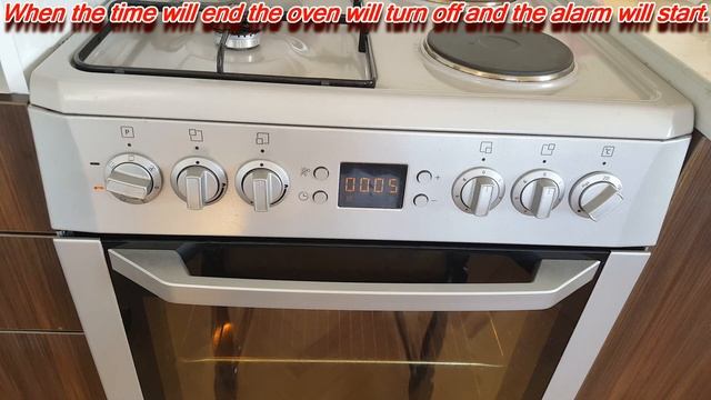 How to set BEKO oven start stop cooking time смотреть онлайн