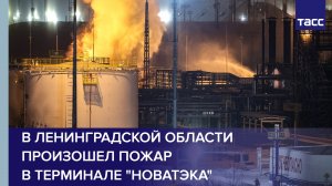В Ленинградской области произошел пожар в терминале «Новатэка» #shorts