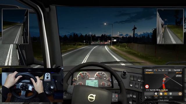 Ets2- Job 5- From: Berlin/Germany To: Szczecin / Poland - Logitech g27 - Euro Truck Simulator 2 смотреть онлайн