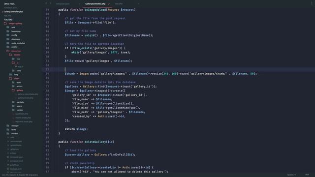 Laravel Gallery App - 10 - Generating thumbnails using Intervention смотреть онлайн