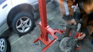 Гидравлическая стяжка пружин - испытания