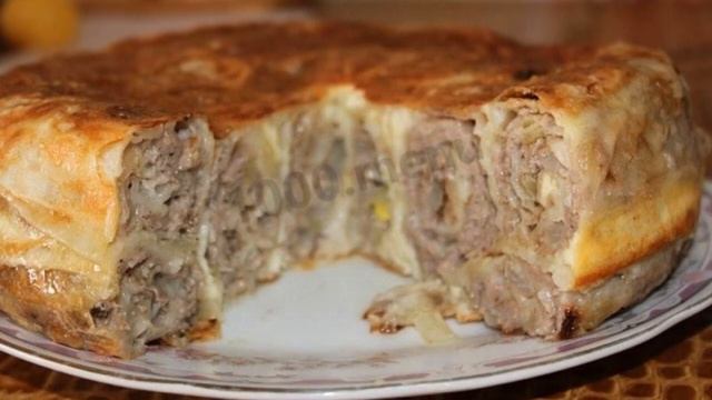 Lavash pie in the filling with chicken смотреть онлайн