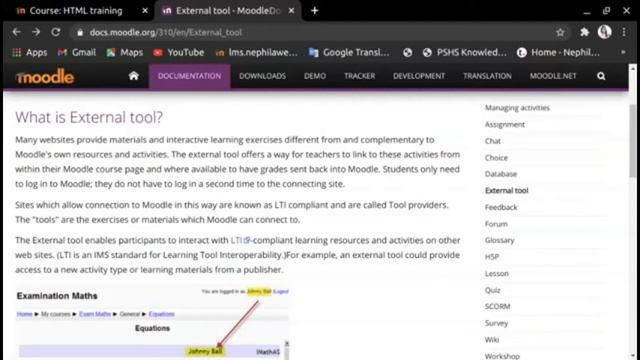 How to add an external tool activity to a Moodle course? смотреть онлайн