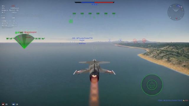 War Thunder │F104S (AIM-7E) Misil De Guiado Por Radar смотреть онлайн