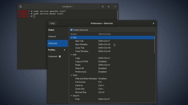 Kali Linux how to turn terminal from white to black смотреть онлайн