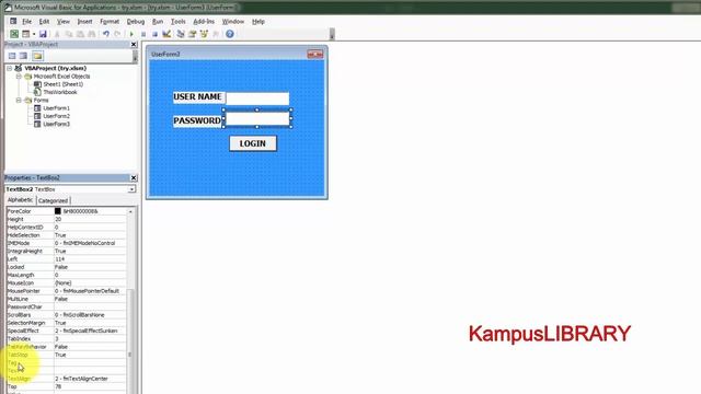 HOW TO CREATE EXCEL LOGIN USERFORM USING EXCEL APPLICATION VBA Codes смотреть онлайн