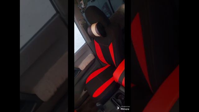 New Seatcover Of Pajero Red black смотреть онлайн
