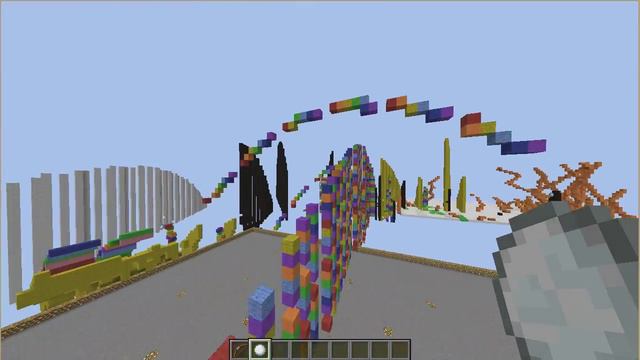 Как сделать за 3 секунды радугу в майнкрафт смотреть онлайн