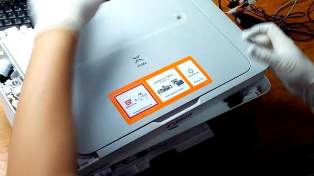 Снятие блока сканера Canon MG2440 смотреть онлайн