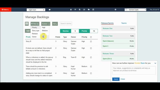 How to manage Agile Product Backlog in www.workasteam.com смотреть онлайн