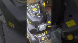 Газонокосилка Huter пыхает в глушитель