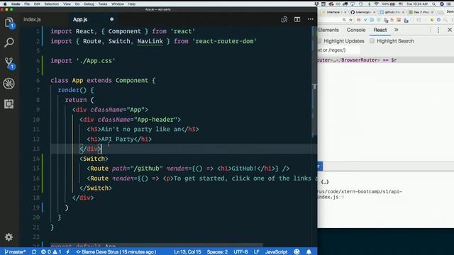 Day 9 - Morning, part 11: React Router: Route, Switch, NavLink - XTBC 2018 Session 1 смотреть онлайн