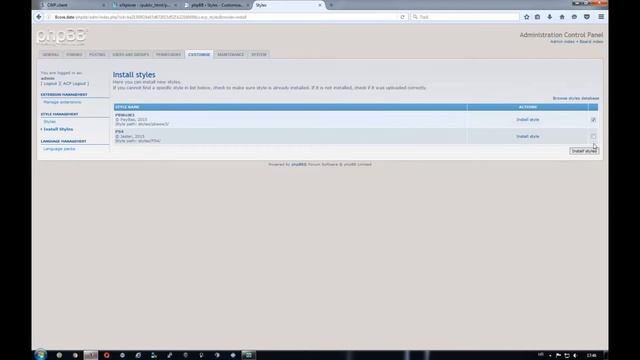 phpBB Styles Installation смотреть онлайн