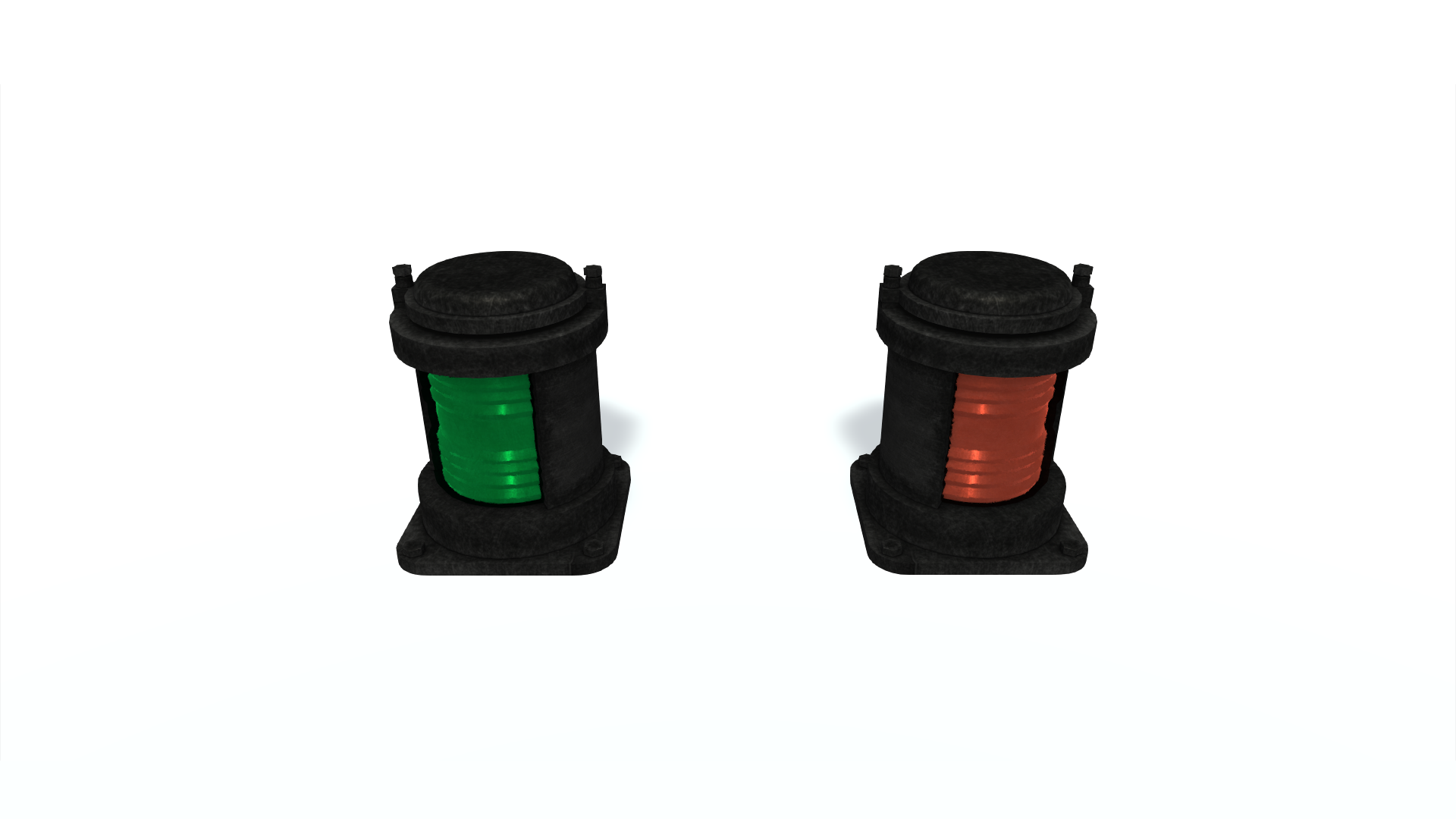 3D model.  Navigation fires B right left. Навигационные огни. Левый, правый.