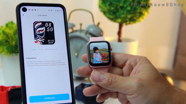 HW16 Smartwatch การใช้งานเบื้องต้น การเชื่อมต่อ  และ เปลี่ยนภาพหน้าจอ