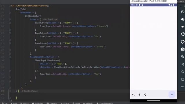 BottomAppBar - Jetpack Compose смотреть онлайн