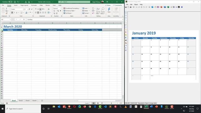 Format Excel Cells to Create a Printable Calendar смотреть онлайн