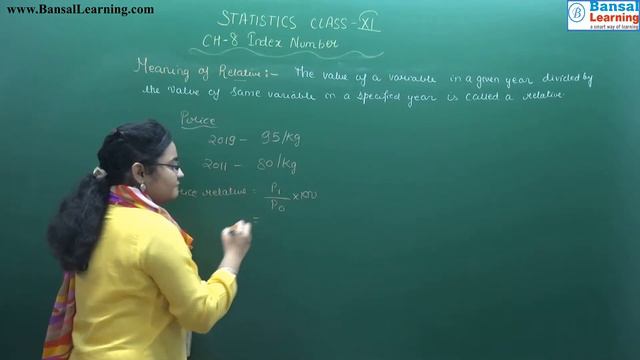 Class 11 Commerce Statistics for Economics Chapter 8 - Index Number by Ritika Ma'am смотреть онлайн