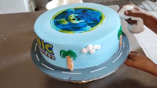 APRENDE A DECORAR PASTEL DE SONIC | TORTA DE SONIC EN CREMA MUY FACIL PASO A PASO ? смотреть онлайн