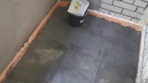 Кабинет на балконе часть 6 - Черновая стяжка