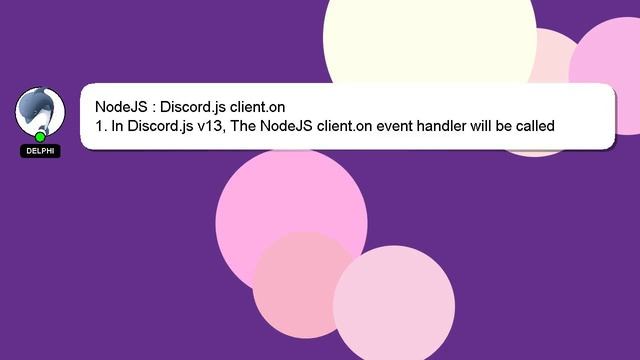 NodeJS : Discord.js client.on смотреть онлайн