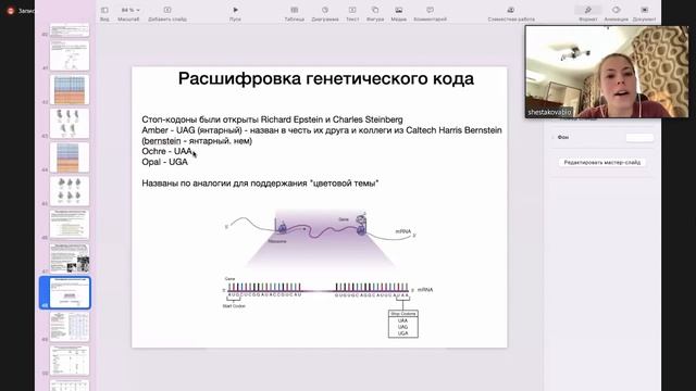 Биология клетки, 4 лекция, Шестакова Е.Д. (Носов Г.А.), 01.03.2022, 1 курс