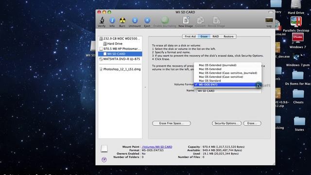 How to Erase and Format SD Card To FAT For Hacking the Wii On Mac [HD] смотреть онлайн