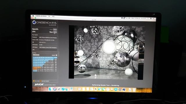 AMD FX 6300 : CINEBENCH R15 (MAC OS X HIGH SIERRA HACKINTOSH) смотреть онлайн