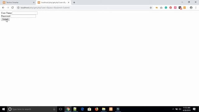 GET method | PHP tutorials for beginners - 39 | HINDI смотреть онлайн