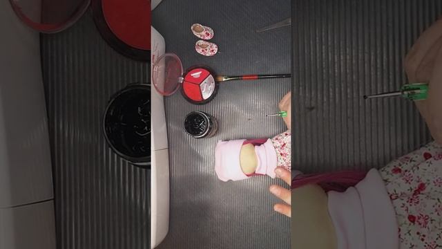 Интерьерная кукла. ЧАСТЬ 30 . Оформление личика смотреть онлайн