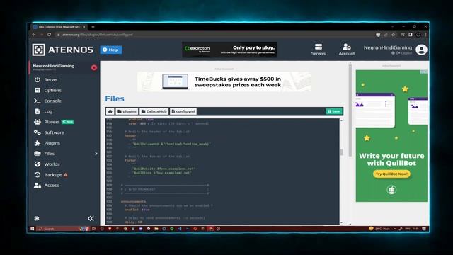 How to add Lobby in aternos server +1.19 | Best Aternos plugin смотреть онлайн