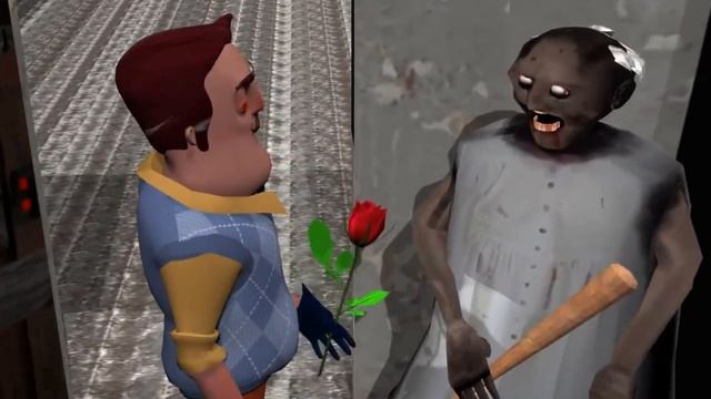 Granny vs Hello Neighbor смотреть онлайн