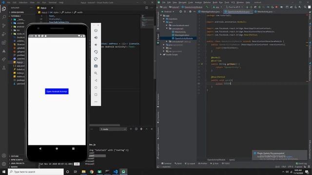 Open Android Native Activity from React Native [Step-By-Step Guide] смотреть онлайн