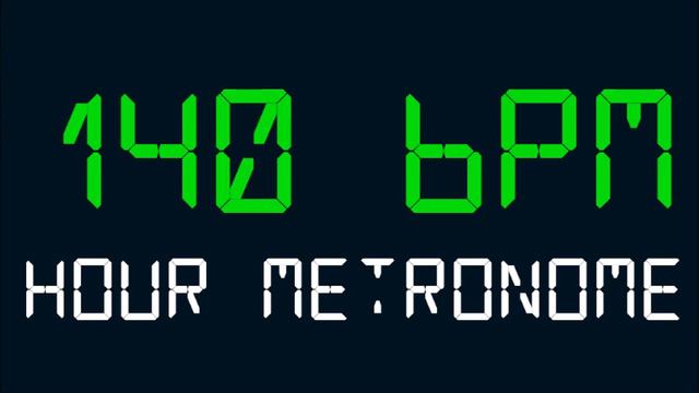 140 BPM (Beats Per Minute) Hour Metronome смотреть онлайн