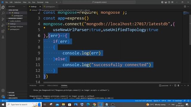 MongooseError: Mongoose.prototype.connect() no longer accepts a callback SOLVED in Node JS смотреть онлайн
