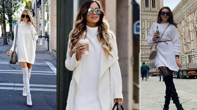 ШИКАРНЫЙ❤️ АУТФИТ С ПЛАТЬЯМИ НА ХОЛОДНЫЙ СЕЗОН❤️