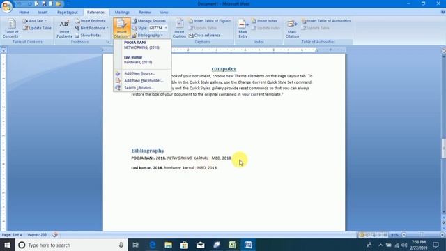 How to use Reference Tab in MS Word 2007 | All About Of Reference Tab смотреть онлайн