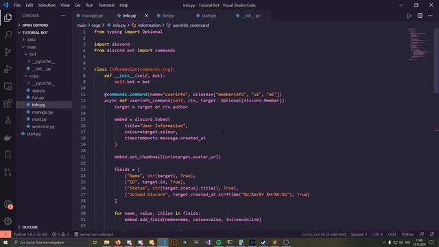 Discord Tutorial: Server stats command (Solution) смотреть онлайн