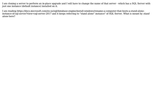What is meant by "Stand-Alone Instance of SQL Server" смотреть онлайн
