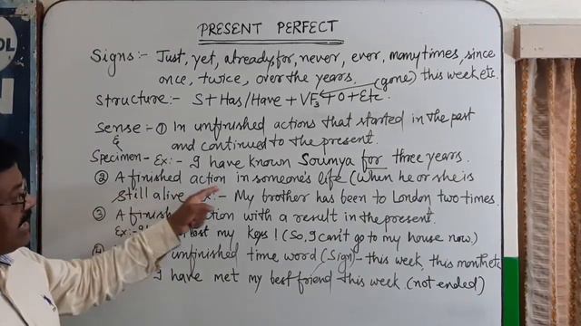 Present Perfect Tense, Class-8, Arun's English by NIEOL смотреть онлайн