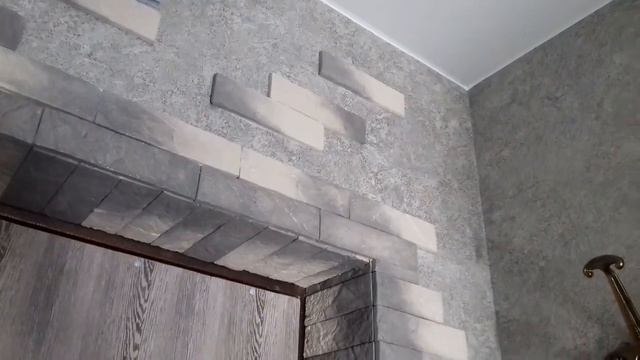 Отделка искуственным камнем дверной проём. смотреть онлайн
